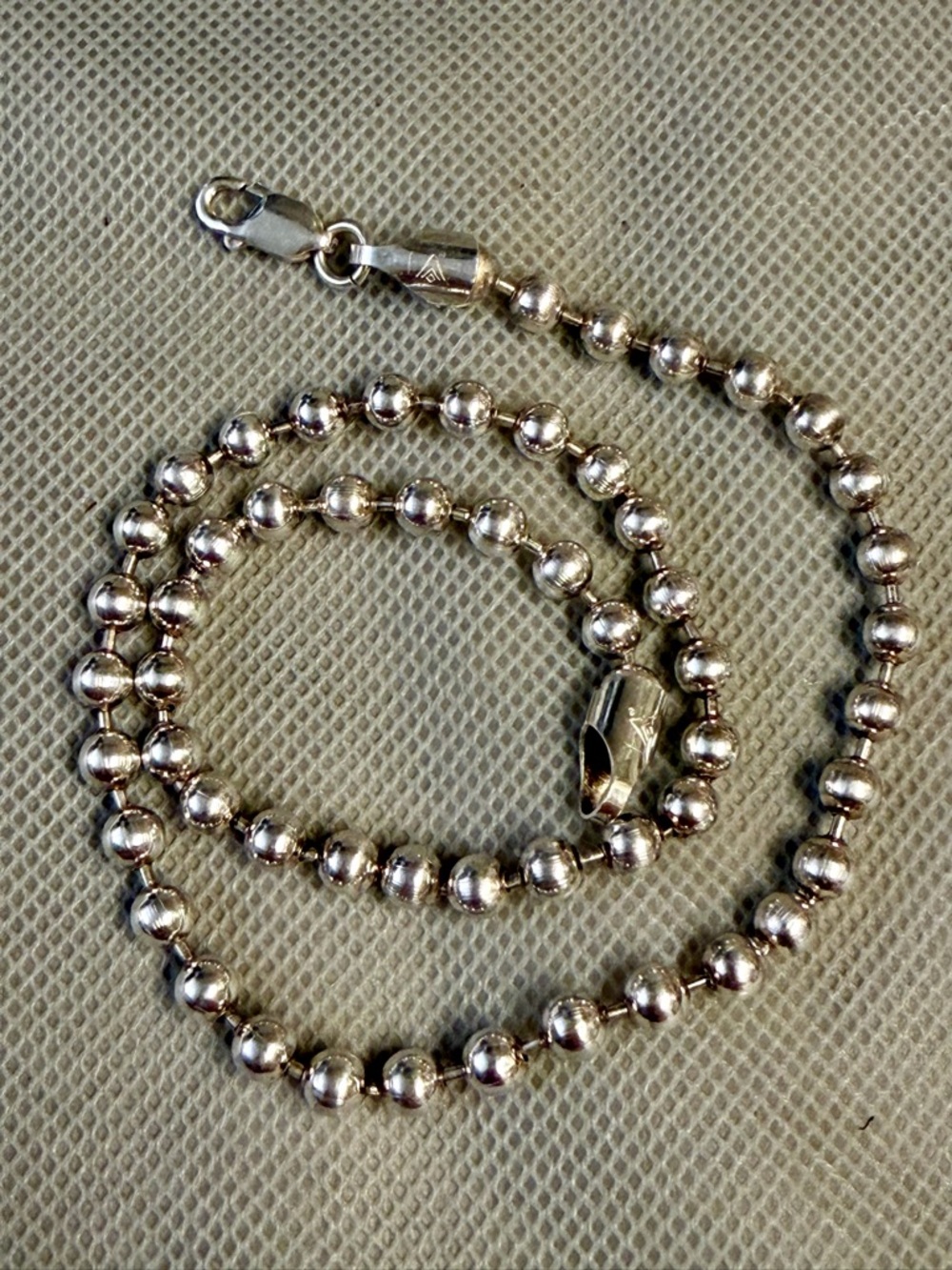 Silpada Sterling Silver Ball Bead Necklace - Polished Silver